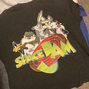 Black with star effect Soace Jam Tee